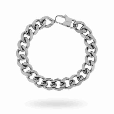 Bracciale Catena Grumetta mm 12 in ACCIAIO