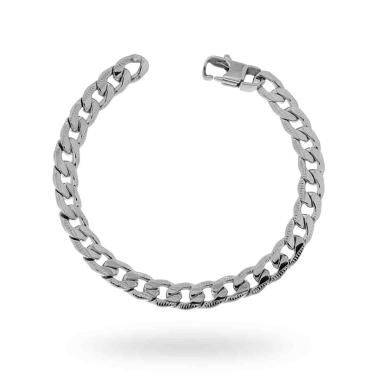 Bracciale Catena Grumetta mm 8,5 in ACCIAIO