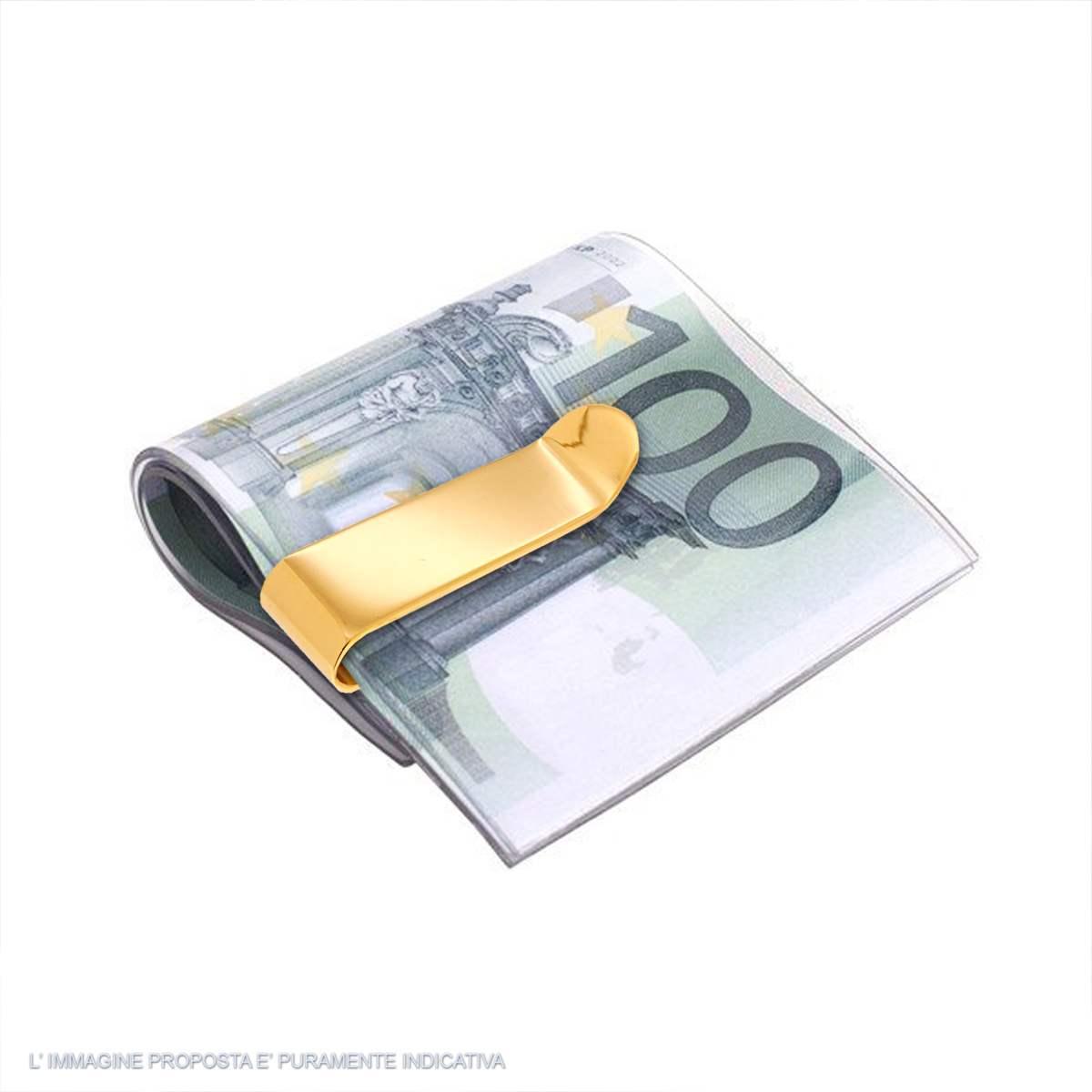 Fermasoldi Plain in ACCIAIO colore Oro