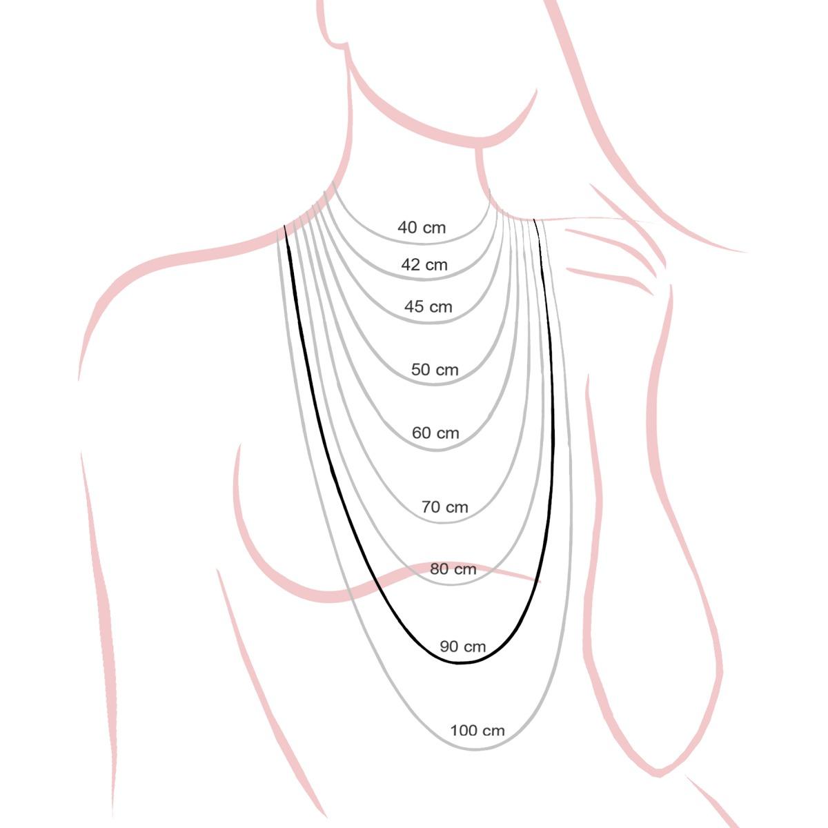 Catena Corda Diamantata 030 sezione mm 1.4 lunghezza cm 90 in ARGENTO 925 Galvanica Oro