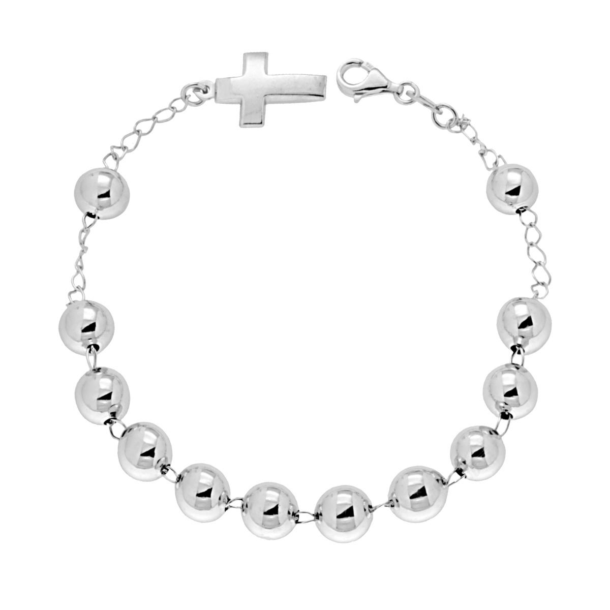 Bracciale Rosario in argento 925‰ unisex