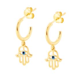 Orecchini Cerchio Con Pendente Ali D'Angelo – Argento 925‰ – Diametro Cerchio 18 Mm – Nickel Free – Anallergici – Unisex Donna E Uomo
