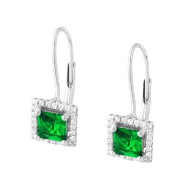 Zavana Orecchini A Goccia Per Donna, Piccoli Pendenti Con Zirconi Colorati O Bianchi, Argento O Oro, Con Confezione Regalo, Senza Nichel