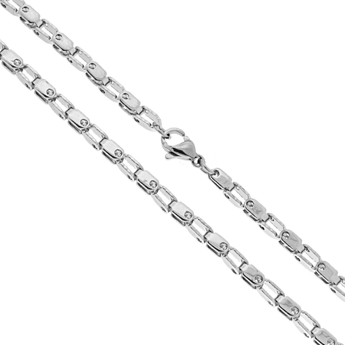 Catena Maglia Imperniata sezione mm 2.8 lunghezza cm 50 in ACCIAIO