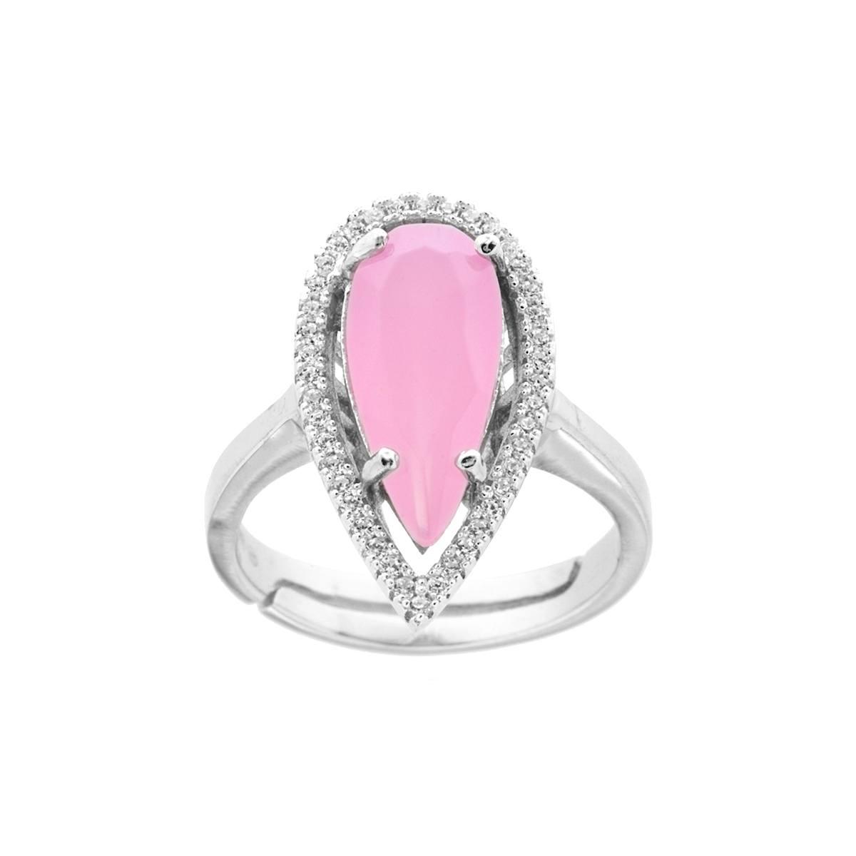 Anello goccia poetica rosa orders antico