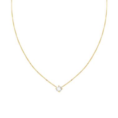 Collana catena Veneziana Diamantata con Punto Luce mm 4 in ARGENTO 925 Galvanica Oro