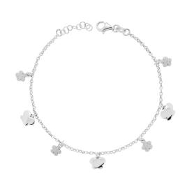 NKlaus Bracciale Uomo/Donna In Argento 925 | Catena Bismarck Diamantata 19 Cm Larghezza 6,37 Mm