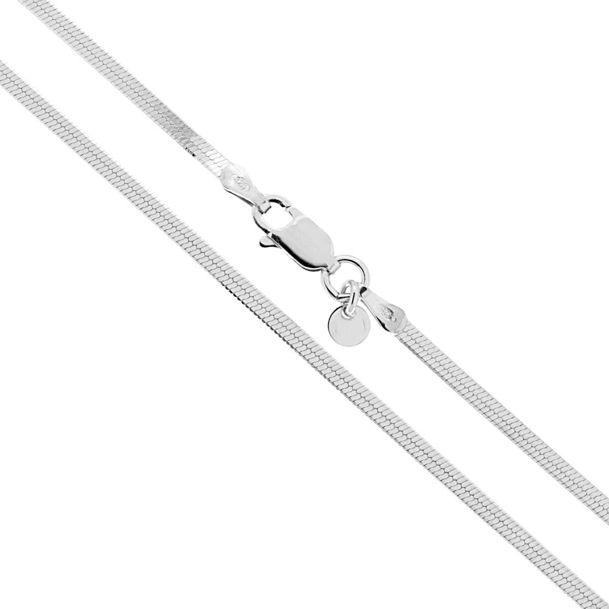 Catena Magik Diamantata 030 sezione mm 2.1 lunghezza cm 45 in ARGENTO 925 Galvanica Rodio