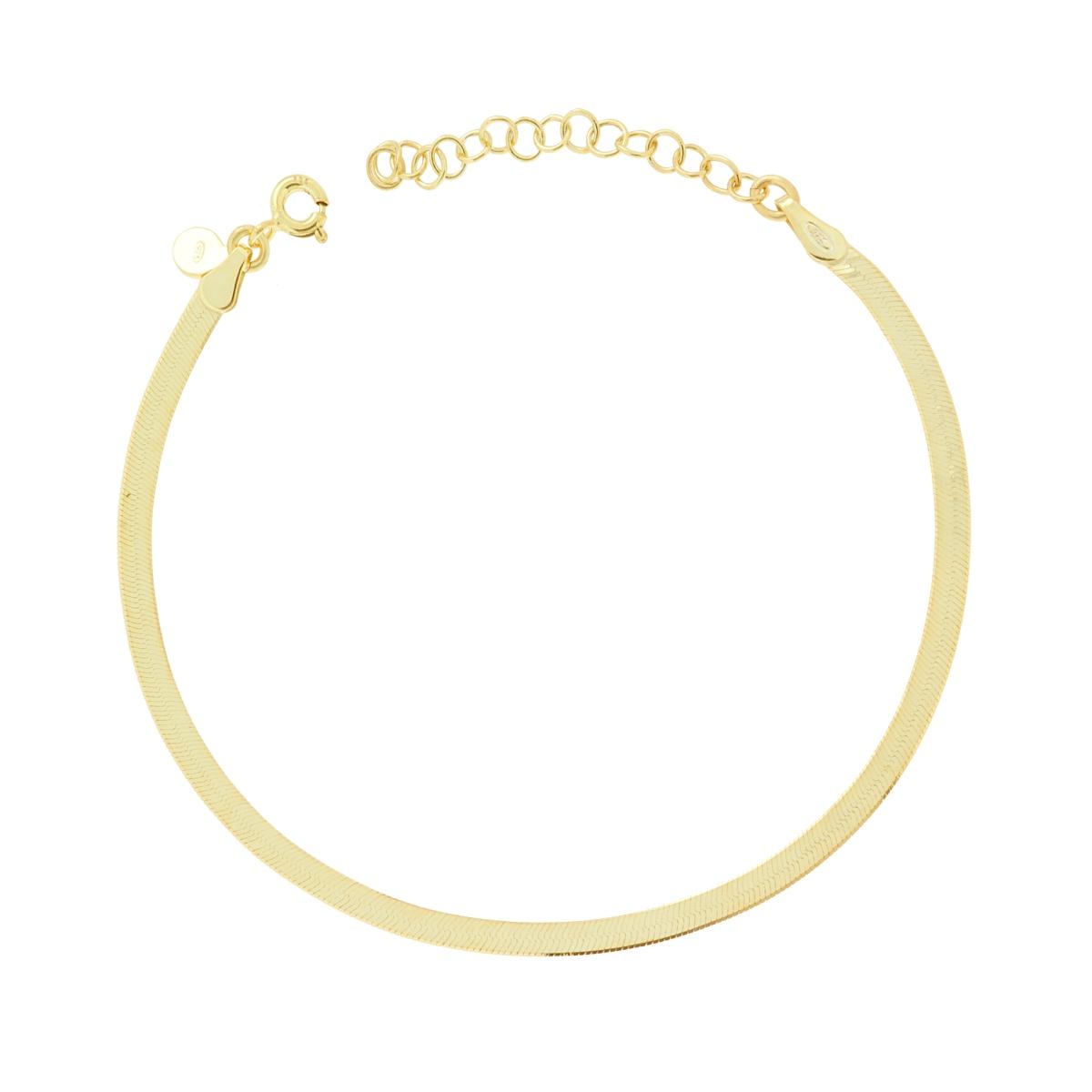Bracciale Catena Magik mm 2.7 in ARGENTO 925 Galvanica Oro