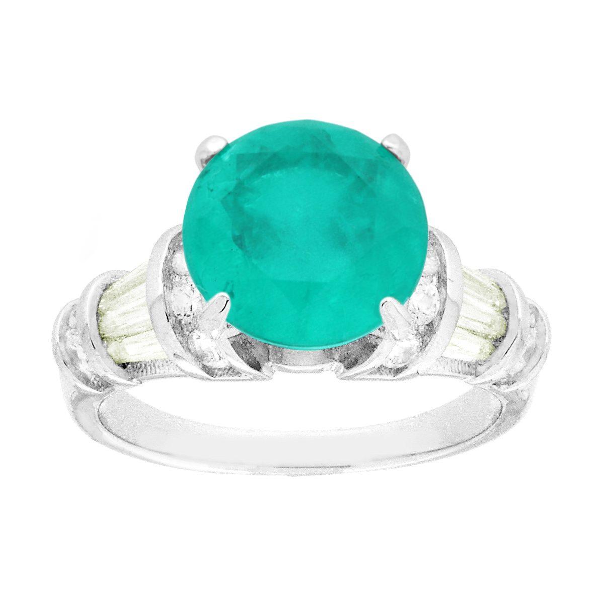 Anello Solitario Tormalina Paraiba con Cubic Zirconia Topazio Giallo in ARGENTO 925 Galvanica Rodio<br /><br />