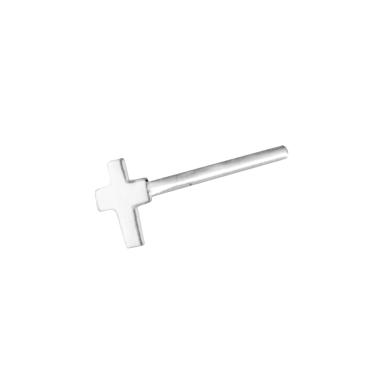 Piercing Naso Chiodino con Croce 2.9 mm in ARGENTO 925