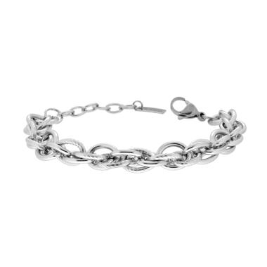 Bracciale Catena Multimaglia Forzatina Torchon in ACCIAIO