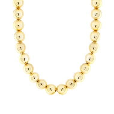 Collana Palline mm 15.5 in ACCIAIO colore Oro