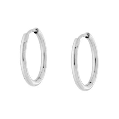 Orecchini Cerchio Scattino mm 15 in ACCIAIO