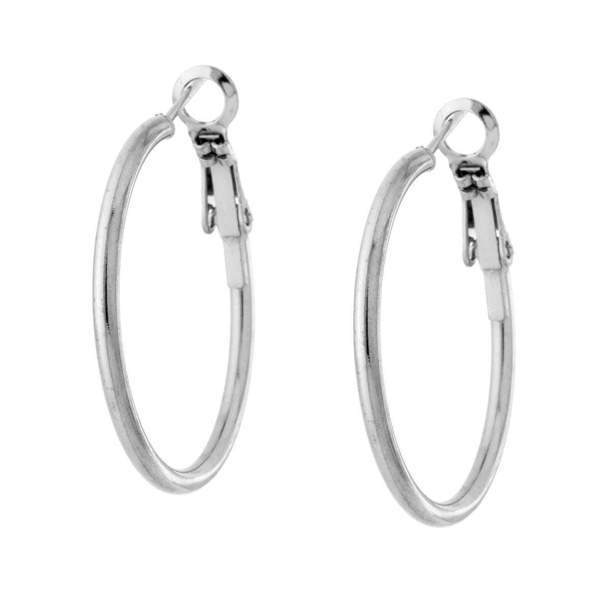 Orecchini Cerchio mm 30 in ACCIAIO