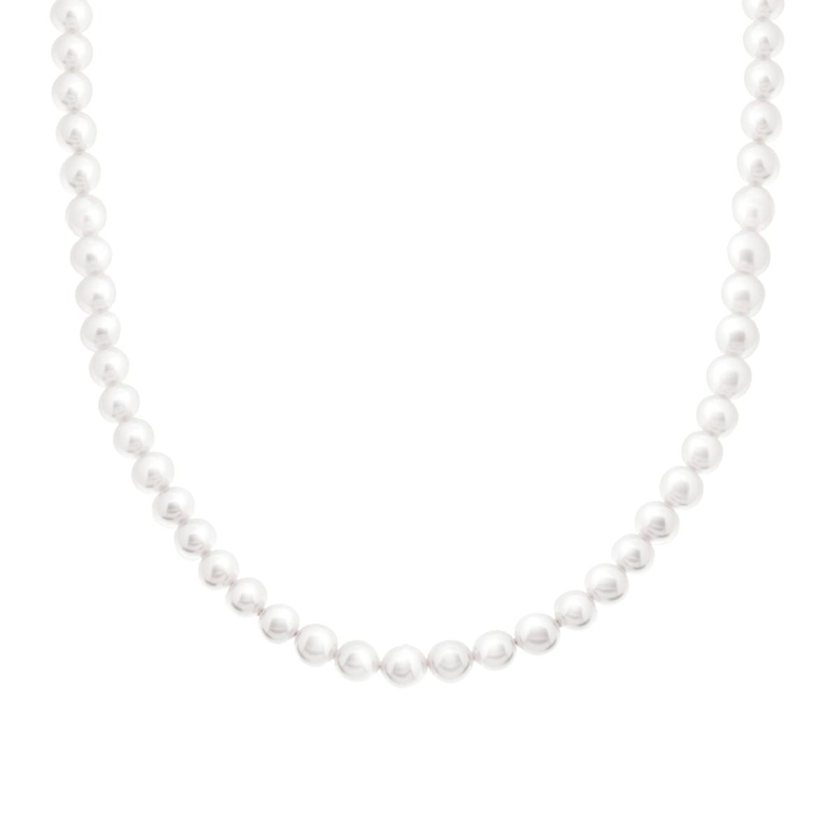 Collana con filo Perle mm 6 in ACCIAIO