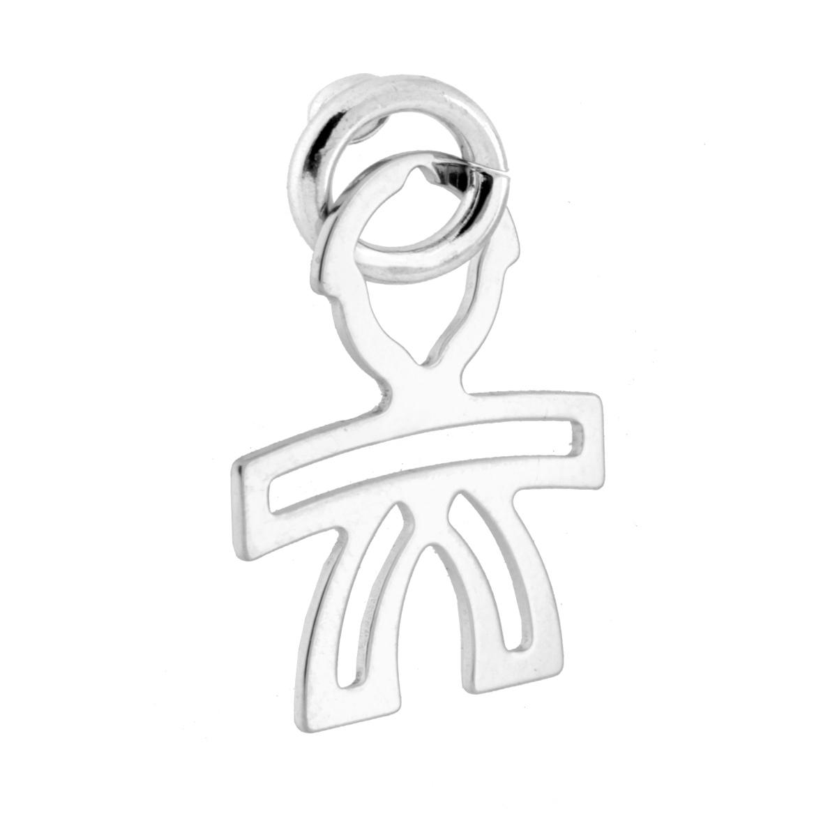 Ciondolo Bimbo in ARGENTO 925 Galvanica Rodio