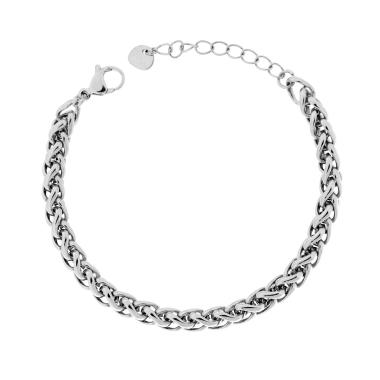 Bracciale Catena Spiga in ACCIAIO