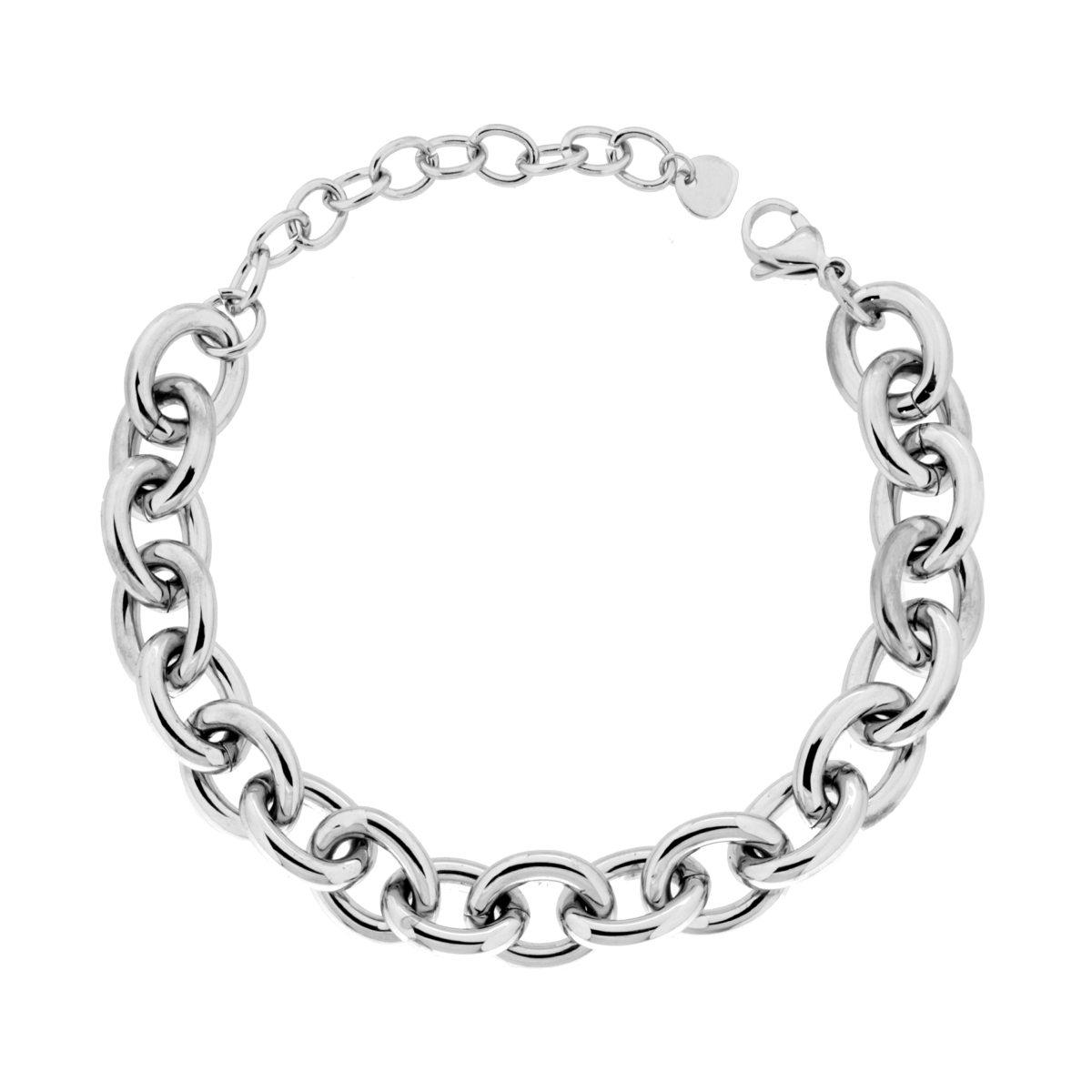 Bracciale Catena Forzatina mm 12 in ACCIAIO