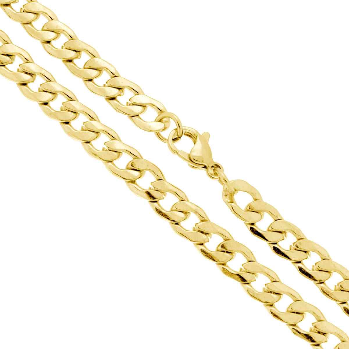 Catena Grumetta sezione mm 6.3 lunghezza cm 55 in ACCIAIO colore Oro