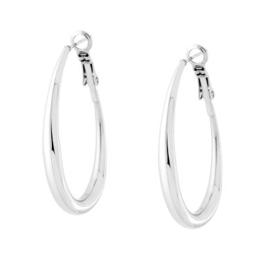 Orecchini Cerchio Goccia mm 38 in ACCIAIO