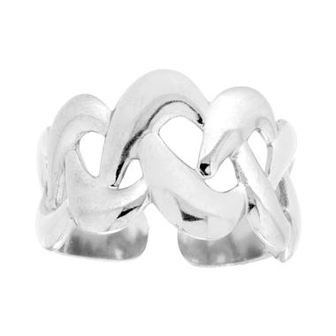 Anello Fascia a Treccia in ACCIAIO