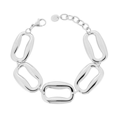 Bracciale Catena Rettangoli in ACCIAIO