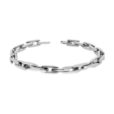 Bracciale Uomo Catena Forzatina Industriale in ACCIAIO