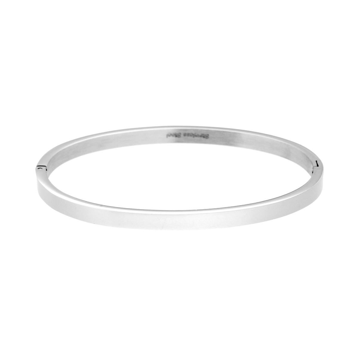 Bracciale Rigido modello Schiava Fascia mm 4 in ACCIAIO