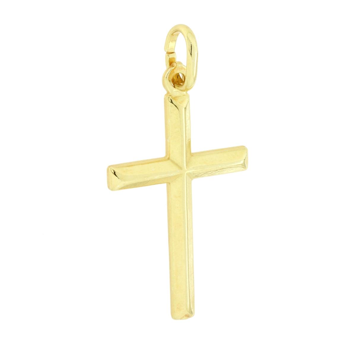 Ciondolo Croce Latina in ARGENTO 925 Galvanica Oro