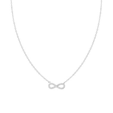 Ciondolo Cuore Bombato In Argento 925 Rodiato Con Catenina Veneziana 45 Cm - Gioiello Made In Italy Per Donna, Elegante Simbolo Dell'amore